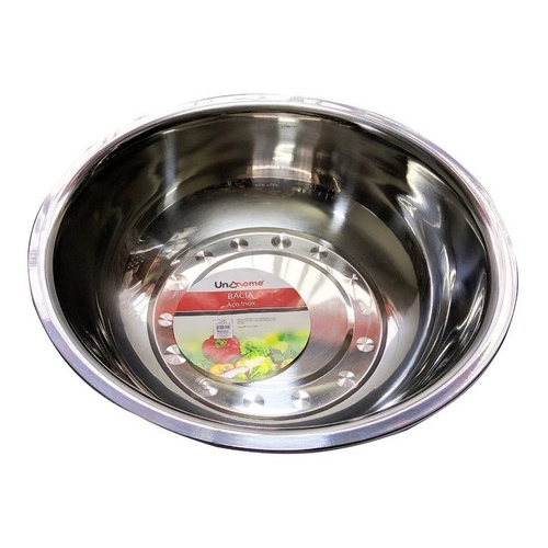 Bacia Em Aço Inox Reforçada Para Alimentos E Saladas 40cm