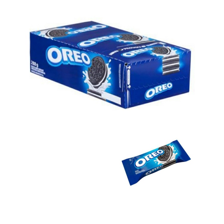 Biscoito Oreo Sabor Chocolate Com Recheio De Baunilha 8 Uni X 36 Gramas ...