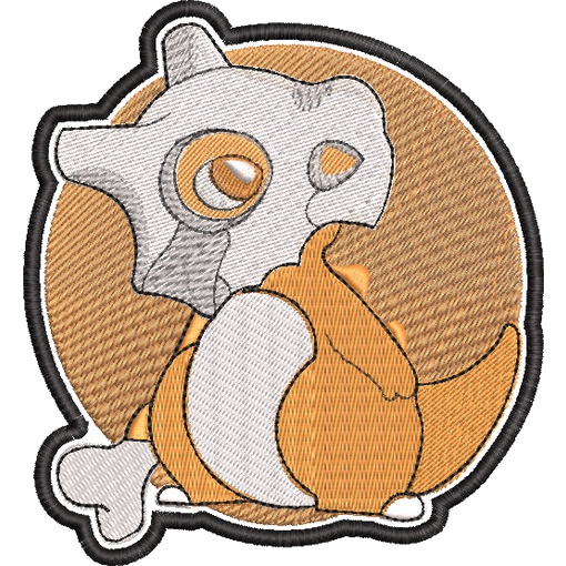Cubone Pokemon patch termocolante anime jogo desenho nintendo