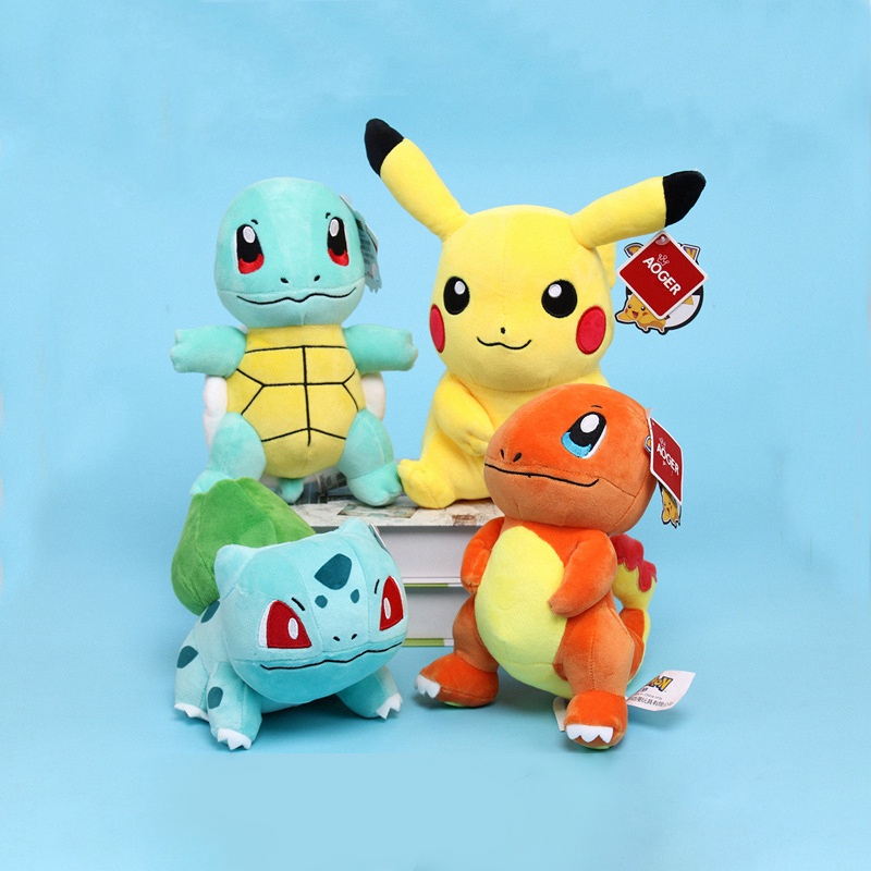 Pokemon Pikachu Boneco De Pelúcia Charmander Squirtle Presente