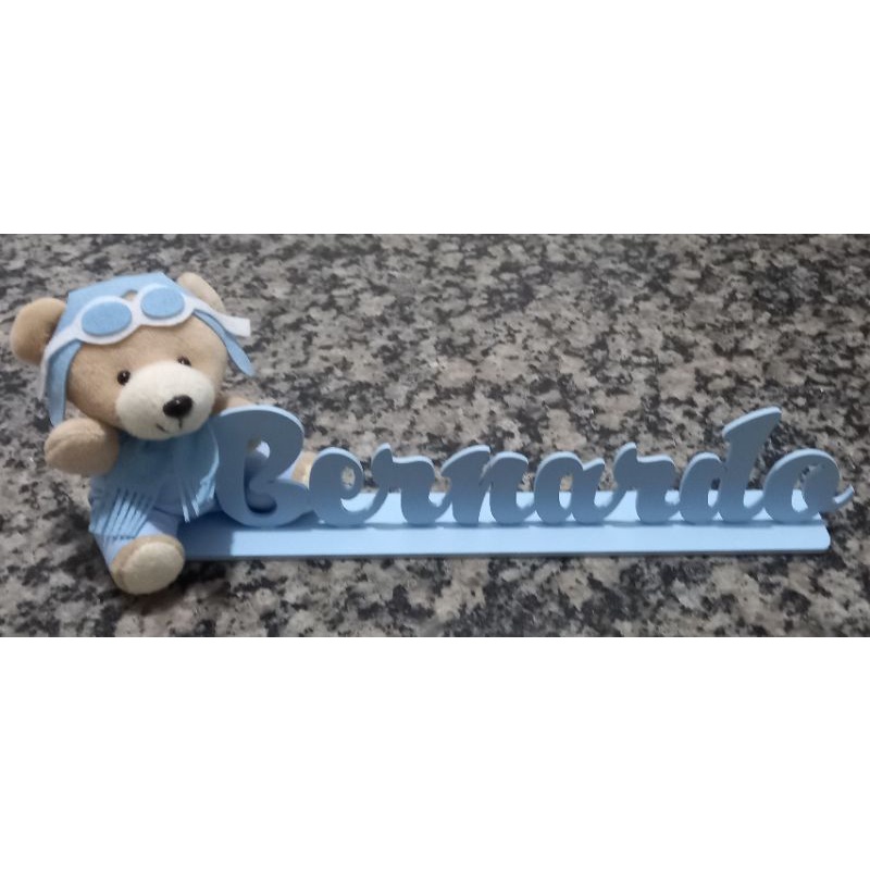nome decorativo urso aviador marinheiro principe princesa safari