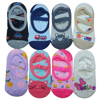 Kit 6 Pares Meia Sapatilha Antiderrapante Infantil Menino ou Menina 2 até 10 anos