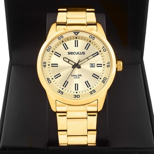 Relógio Seculus Masculino Long Life 20786GPSVDA2 em Oferta na Shopee