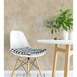 Papel de parede modelo concreto riscado em tons bege