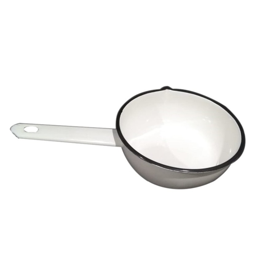 Papeiro Esmaltado C/ Bico Nº16 1,1L Branco Metallouça
