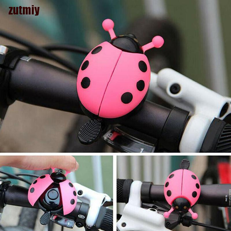 Zutmiy 1 Pç Buzina Alarme De Bicicleta Infantil Com Desenho Joaninha / Sino Para Ciclismo / Passeio B48