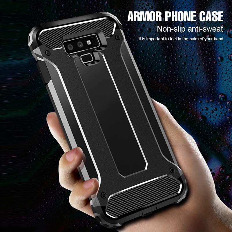 Caso Samsung Galaxy Note 8 9 S10 S9 S8 Plus S7 S7edge Híbrido De Proteção De Impacto De Telefone Completo Híbrido Capa