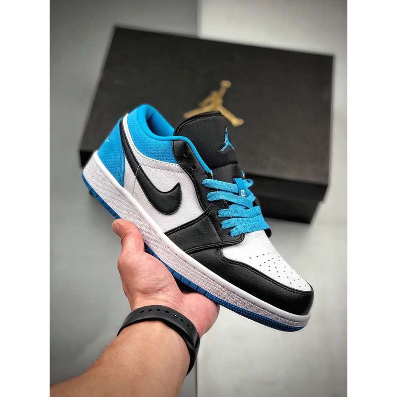 Tenis Nike Air Jordan Air Jordan 1 Cano Baixo Aj1 Laser Azul Tenis De Basquete Para Masculino E Mulheres Masculino Mulheres Shopee Brasil