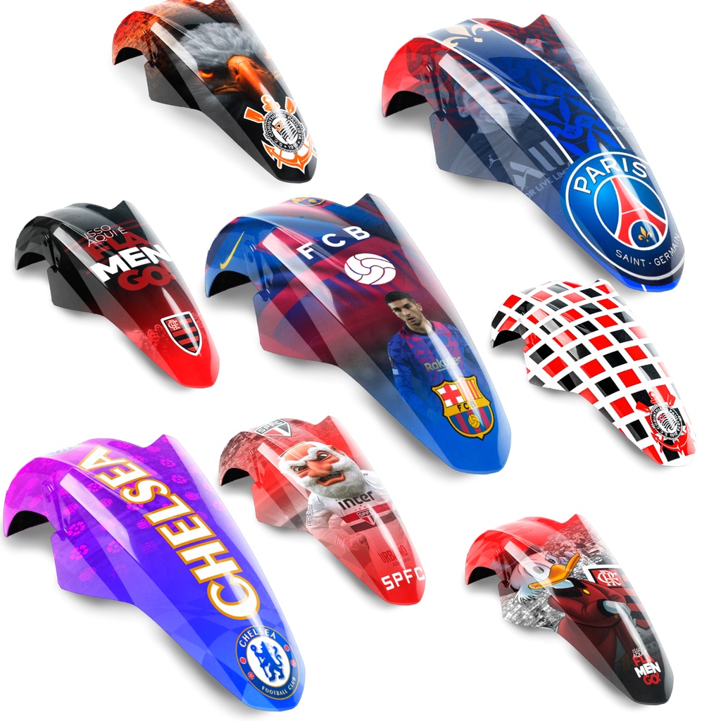Adesivo de Para-lama de Moto Personalizado Times de Futebol em Oferta na Shopee
