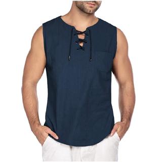 Verão Solto Colete Masculino Moda Colete De Algodão