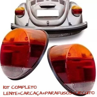 Par De Lanterna Fusca 1500 79/ Fafa 80/98 Tricolor em Oferta na Shopee