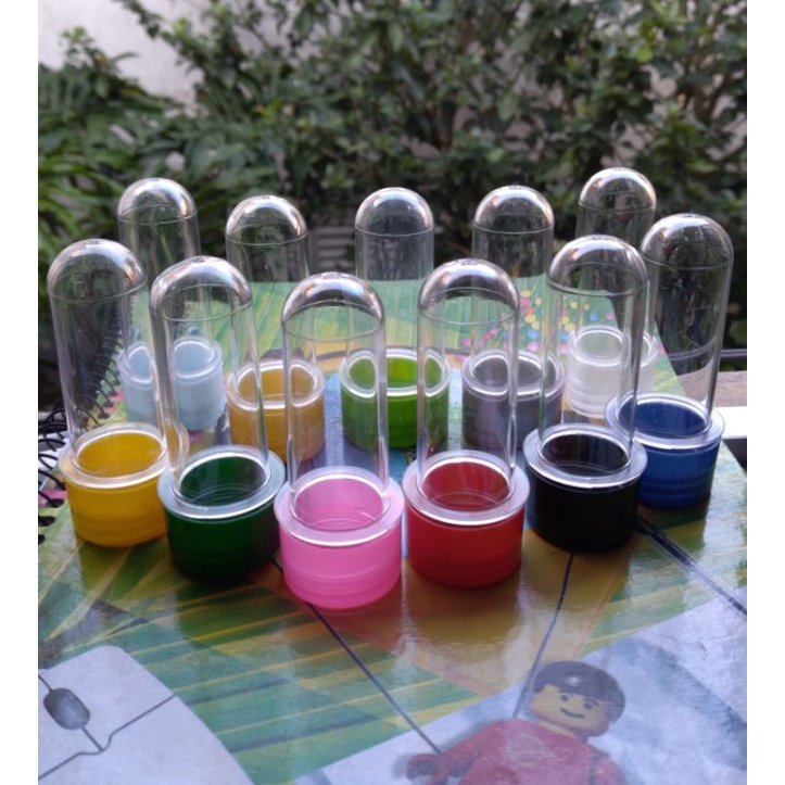 Tubete 8cm com tampa   -  100 UNIDADES em Oferta na Shopee