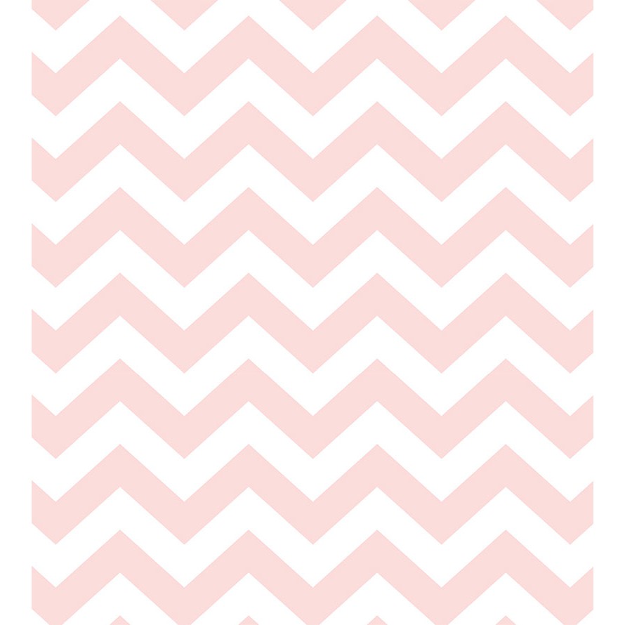 Papel De Parede Chevron Para Quarto Sala Cor Rosa Branco
