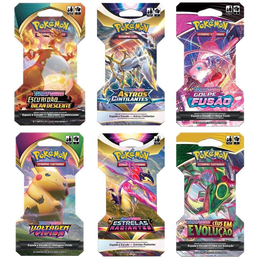 Blister Unit rio Pok mon Booster Original Copag Portugu s Diversas 