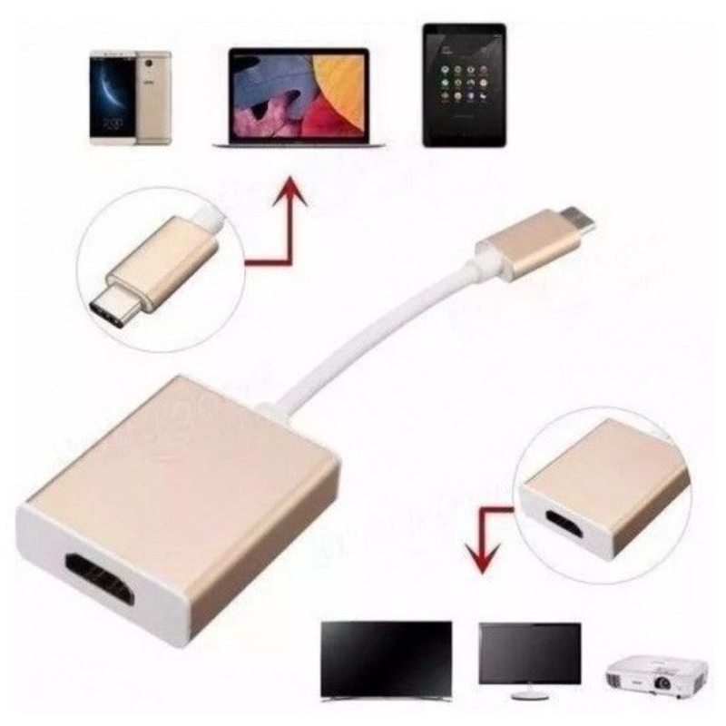 Cabo Adaptador USB 3.1 Tipo C para HDMI