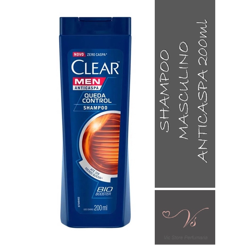 Shampoo Anticaspa Clear Men Queda Control 200ml