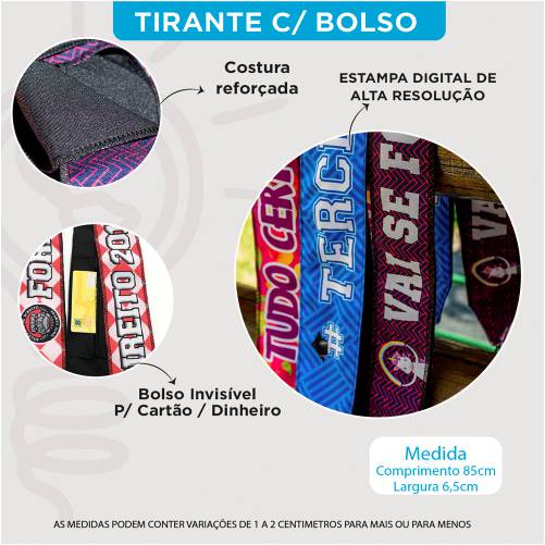 Tirante para Caneca com Bolso Invisível Diversos Modelos — imagem 2 de 2