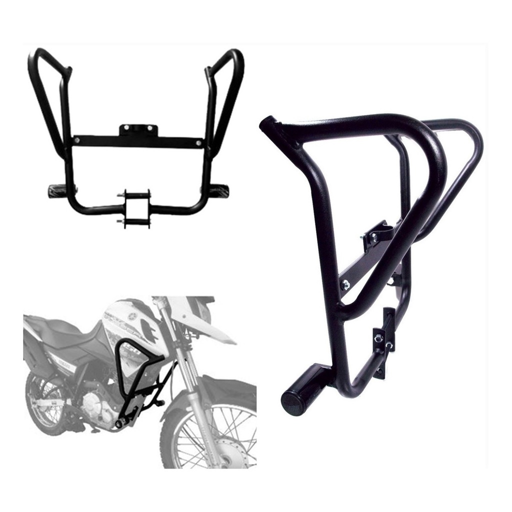 Protetor de Motor Carenagem Xtz 150 Crosser Preto Com Slider em Oferta na Shopee