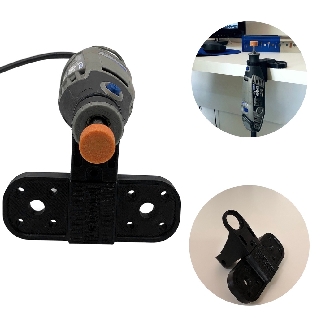 Suporte Vertical Micro Retífica Dremel Para Mesa Bancada