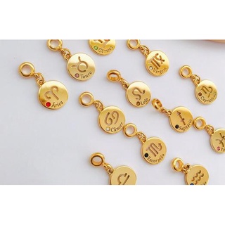 Pingente Berloque Signos folheado a ouro 18k