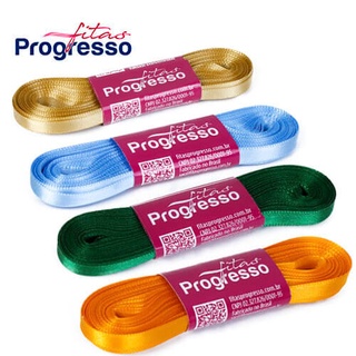 Fita de Cetim 7mm x 10 metros CF001 c/01 unid Progresso - Escolha as cores nas variações