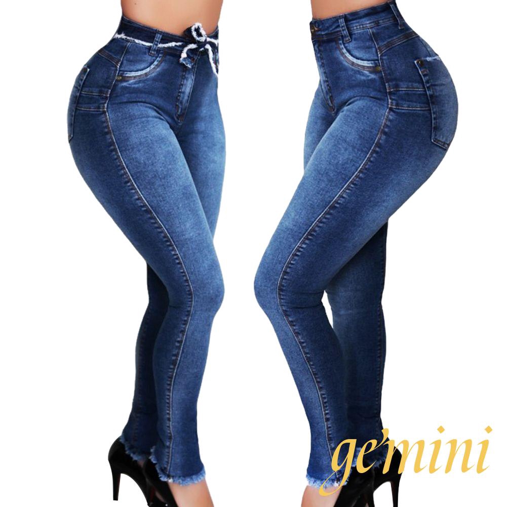 calça comprida jeans cintura alta