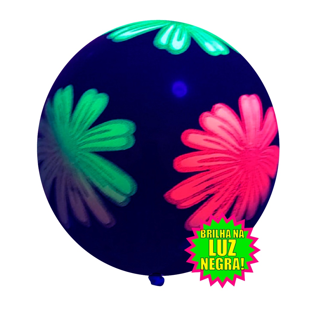Balão Neon Flor – Kit 10 Unidades
