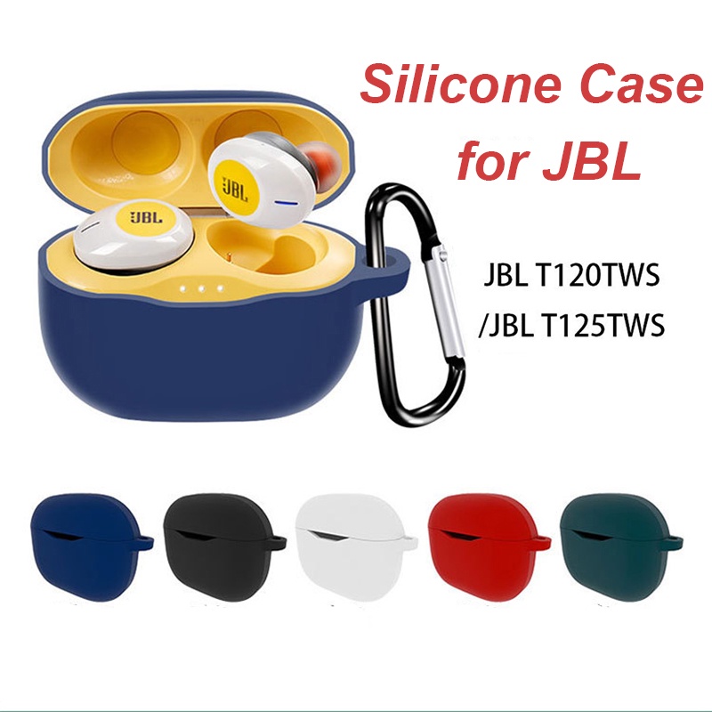 Capa Flexível De Silicone Para Fone De Ouvido JBL Tune T120/T125 TWS Protetora Pára-Choques À Prova De Choque