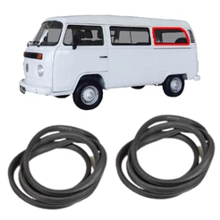 Kit 2 Borrachas Vidro Lateral Fixo Kombi Carat 1998 até 2014 Vedação Premium