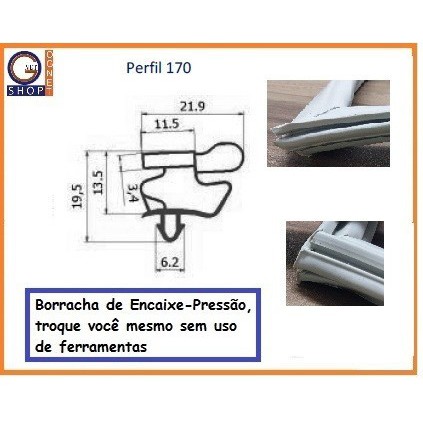 Borracha Para Geladeira Expositora - Gelopar Gldr579