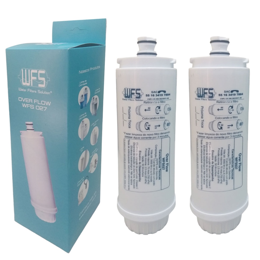 Kit 2 Filtro Refil compatível Purificador IBBL - Immaginare FR600 BDF PFN