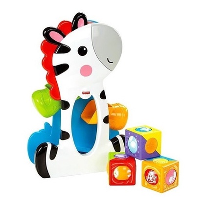 Blocos De Brinquedo Zebra Surpresa Encaixar Fisher Price
