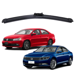 Par Palheta Limpador Parabrisa Dianteiro Volkswagen Jetta 2011 a 2018 Passat