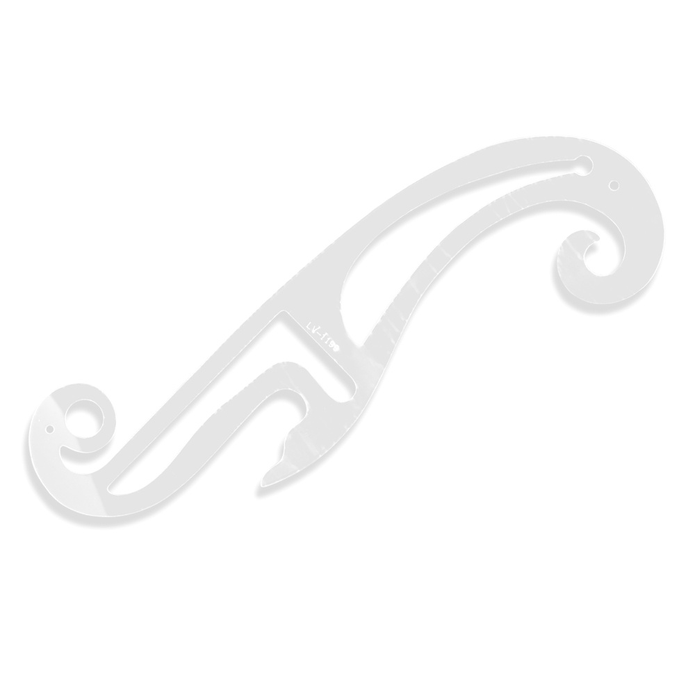 Régua Curva Francesa 1199 Modelista Confecção Acrílico em Oferta na Shopee