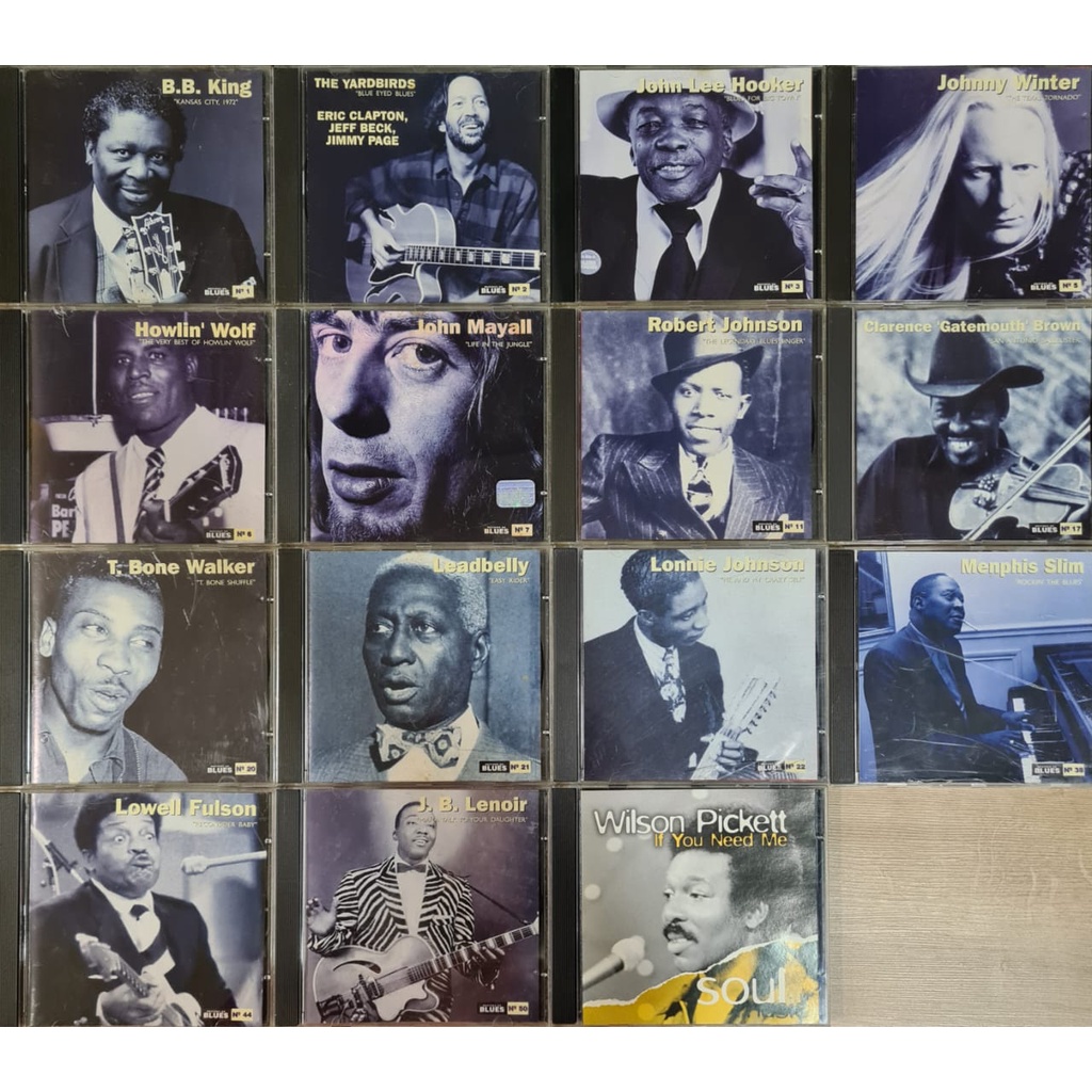 CD Coletânea Mestres do Blues - Jazz Soul Music B.B. King John Mayall Bone Walker J.B. Lenoir - Lote
