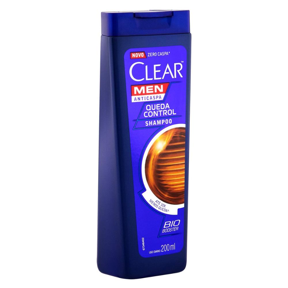 Detalhes do Shampoo Anticaspa Clear Men Queda Control 200ml
