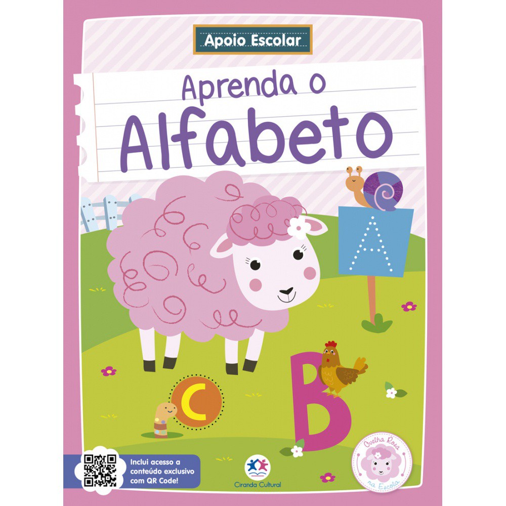Livro - Apoio Escolar - Aprenda o Alfabeto - Capa comum - Ciranda Cultural
