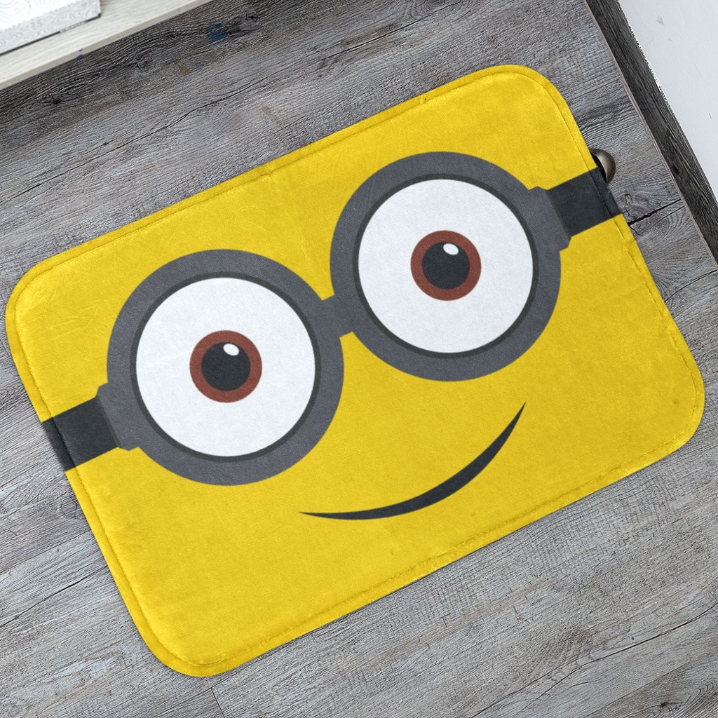 Tapete de Porta Minions para Entrada, Quarto, Sala 55x35cm