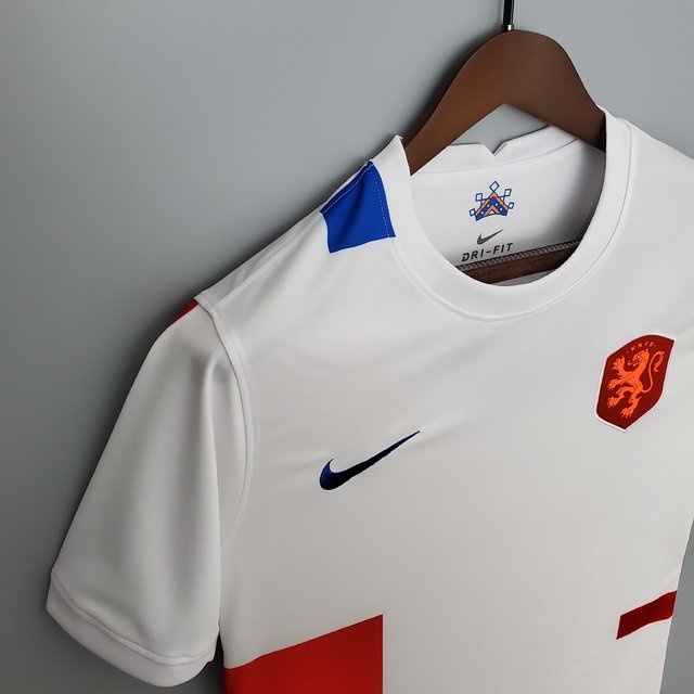 Holanda Camiseta Oficial Seleção Branca Copa 2022 Torcedor Holand