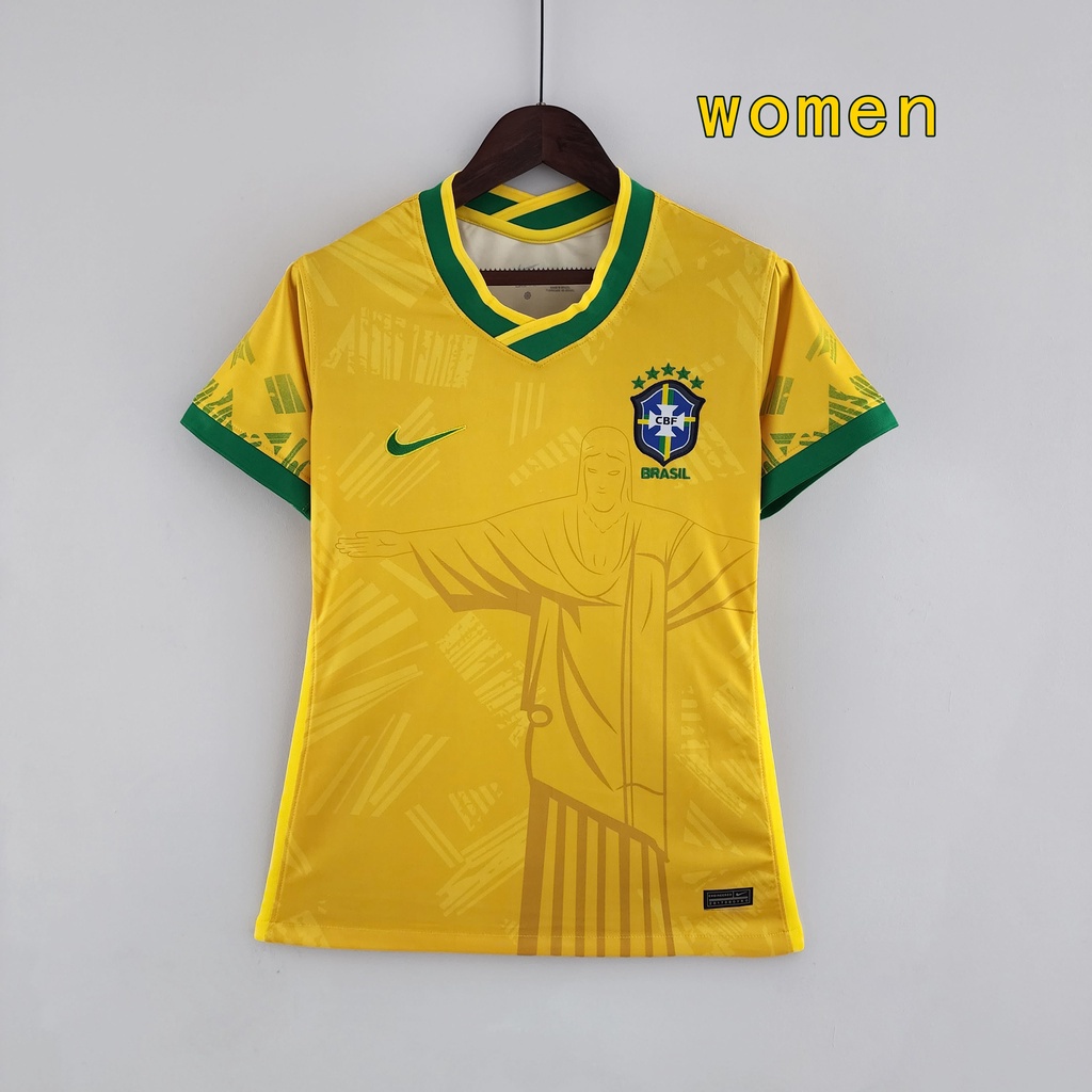 2022 camisa do brasil De Futebol Feminina  Versão Conceito Amarela tailandesa 1:1
