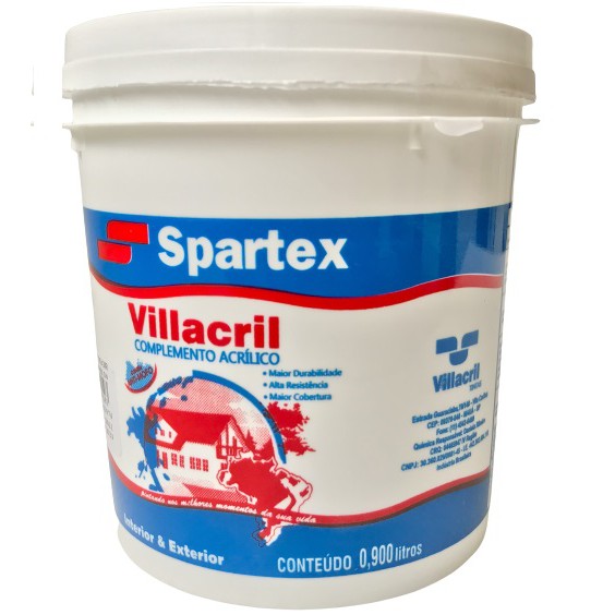 Resina Acrilica Incolor Protege Superficies  Madeira, Tijolos, Pedras, Ceramicas, Telhas, Pisos e muito mais Industria Brasileira Spartex Villcril Tintas