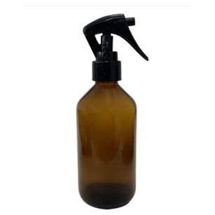 frasco pote âmbar vidro 250 ml banheiro cozinha casa decoração garrafa âmbar com  gatilho(BORRIFADOR)