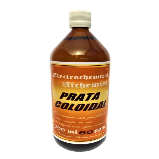 COLOIDAL PRATA 60 PPM 500M VIDRO AMBAR