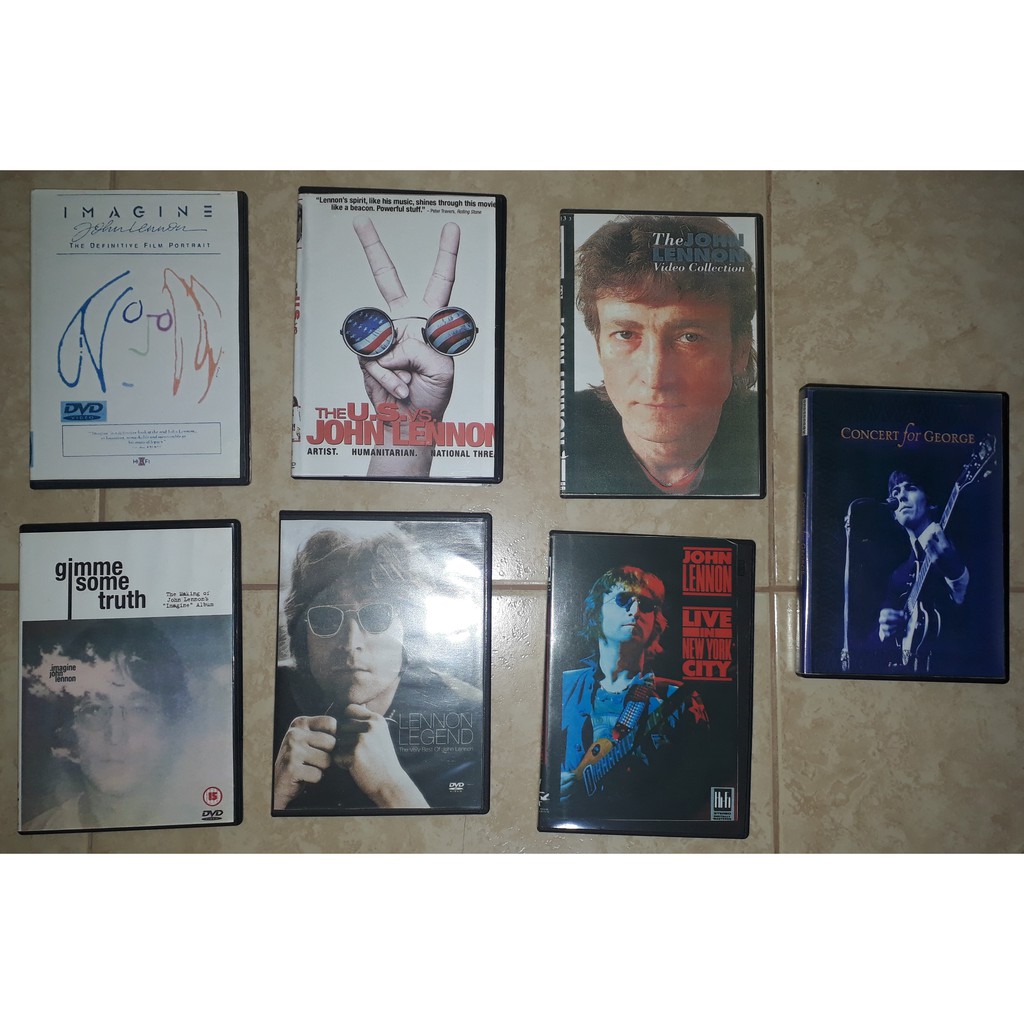 lote 6 dvd gene ri cos john lennon george harrison the beatles