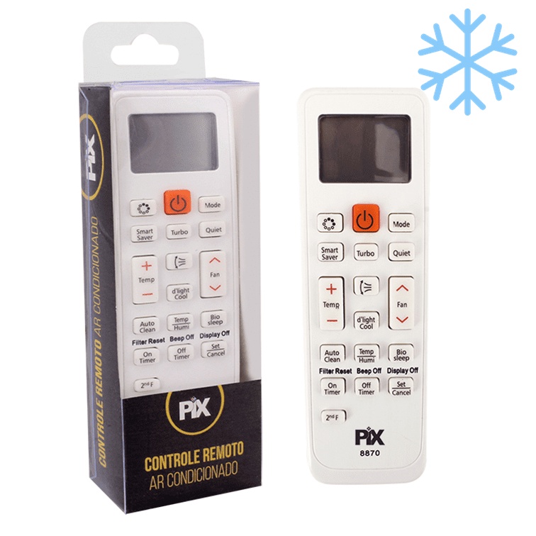 Controle Remoto Universal + De 1000 Marcas Para Aparelhos AR Condicionado 0268870