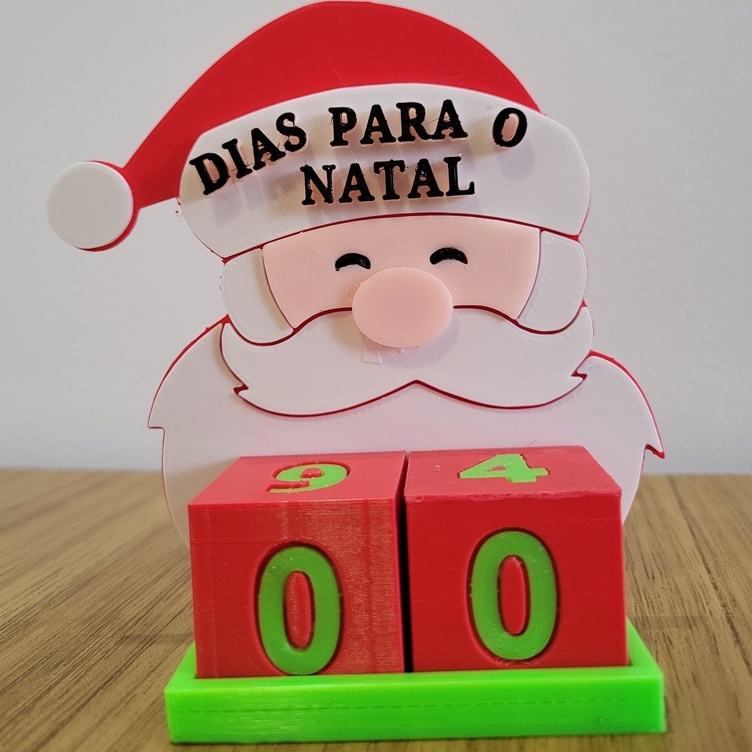 Papai noel calendário 30 dias para o natal | Shopee Brasil
