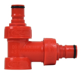 Kit Adaptador Em Plástico Tipo T Com 2 Válvulas Plástica Para Carbonatação (carbonator) De Cerveja Artesanal Para Embalagens Pet.