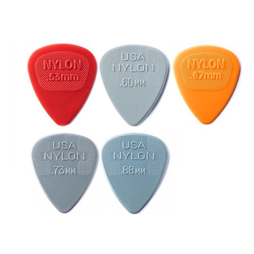 Kit Com 10 Palheta Nylon Dunlop Tamanhos Surtidas