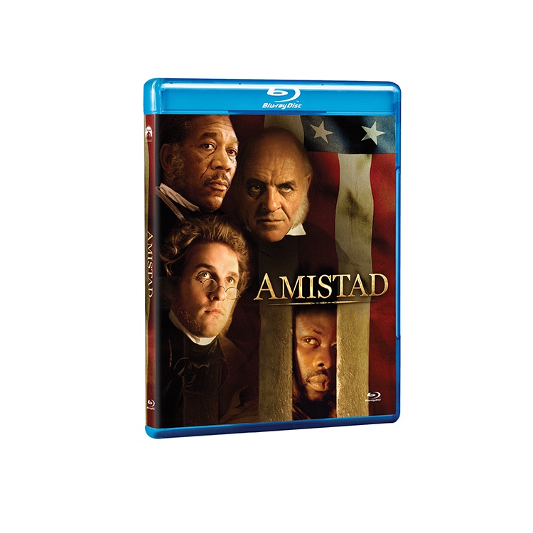 Blu-ray Amistad - Steven Spielberg - Morgan Freeman - Anthony Hopkins - Original e Lacrado