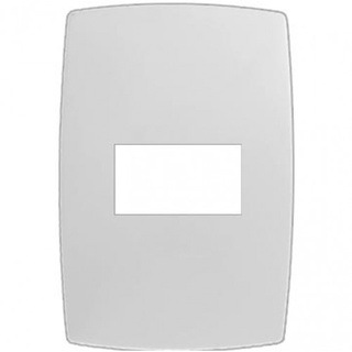 PLACA P/ 1 MÓDULO HORIZONTAL COM SUPORTE 4X2 - BLUX HOME BRANCO